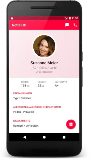 Notfall ID (premium) screenshot