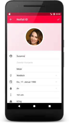 Notfall ID (premium) screenshot