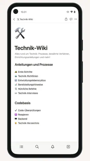 Notion: Notizen, Aufgaben, KI screenshot