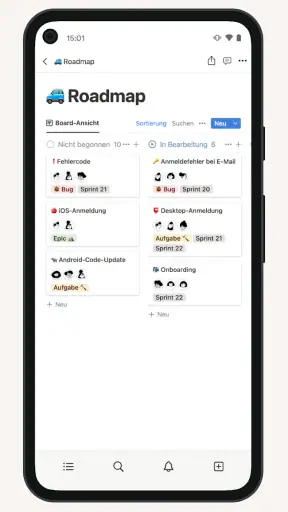 Notion: Notizen, Aufgaben, KI screenshot