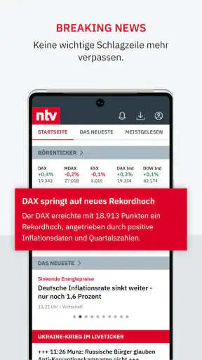 ntv Nachrichten screenshot