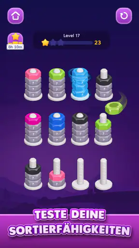 Nut Sort: Color Sorting Game screenshot