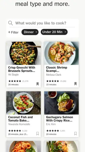 NYT Cooking: Recipes & Tips screenshot
