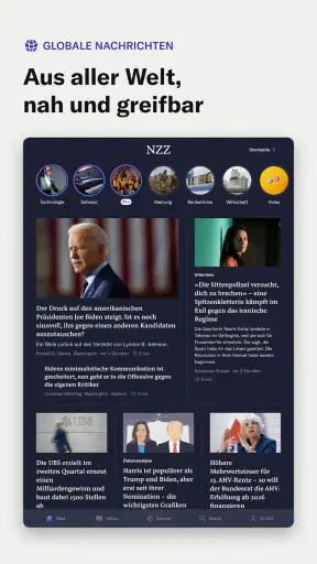 NZZ screenshot