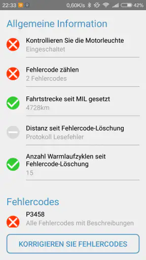 Obd Arny - ELM327 car scanner screenshot