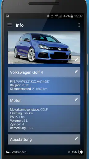 OBDeleven VAG Autodiagnose screenshot