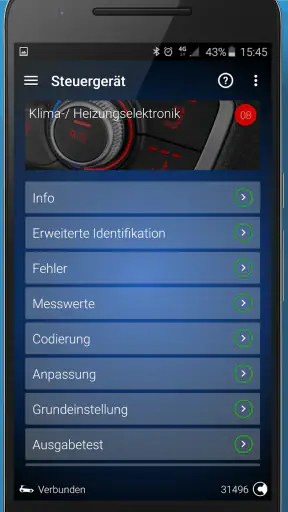 OBDeleven VAG Autodiagnose screenshot