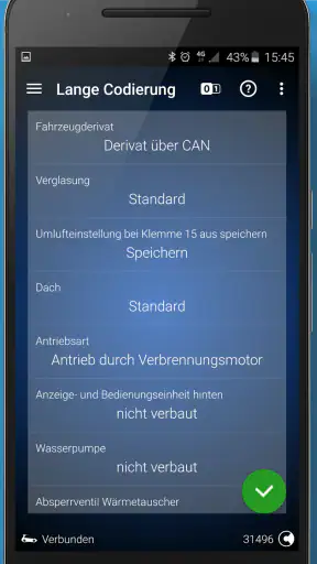 OBDeleven VAG Autodiagnose screenshot