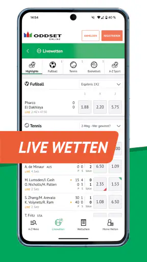 ODDSET – Online Sportwetten screenshot