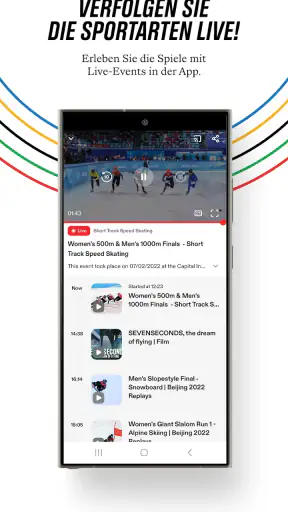 Olympische: Live-Sport & News screenshot