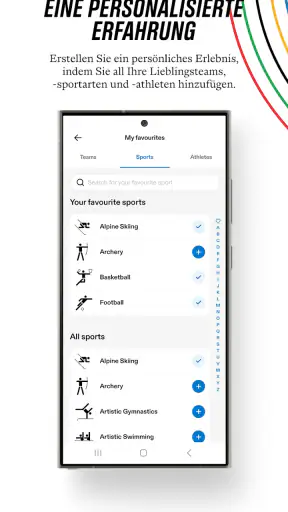 Olympische: Live-Sport & News screenshot
