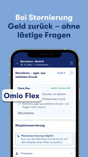 Omio: DB und Flixbus Tickets screenshot