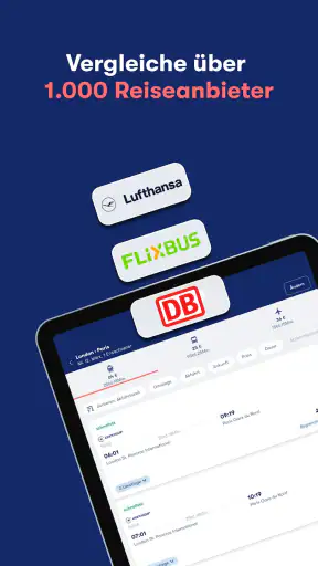 Omio: DB und Flixbus Tickets screenshot