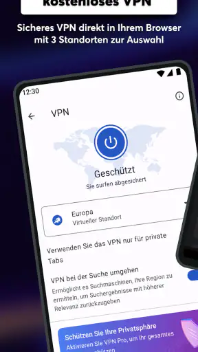 Opera Browser beta mit KI screenshot