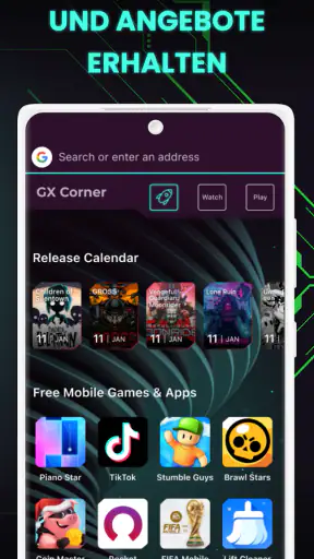 Opera GX: Gaming-Browser screenshot
