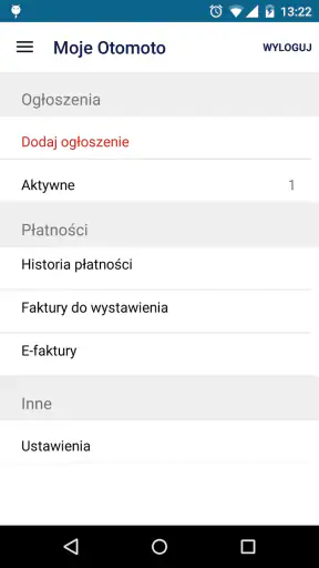OTOMOTO screenshot