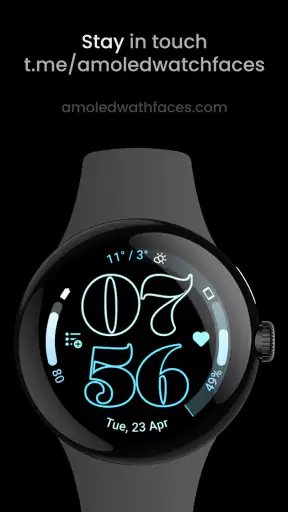 Outlined Watch Face screenshot