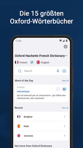 Oxford Dictionary & Thesaurus screenshot