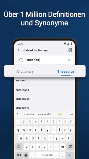 Oxford Dictionary & Thesaurus screenshot
