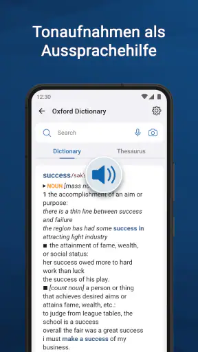 Oxford Dictionary & Thesaurus screenshot