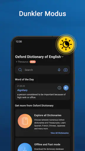 Oxford Dictionary & Thesaurus screenshot