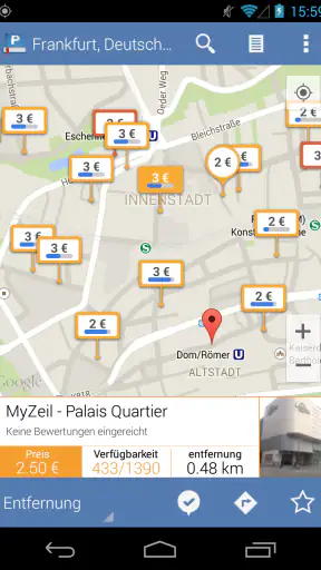 Parkopedia Parken screenshot