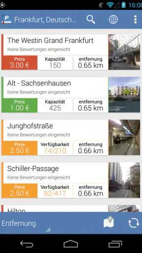 Parkopedia Parken screenshot