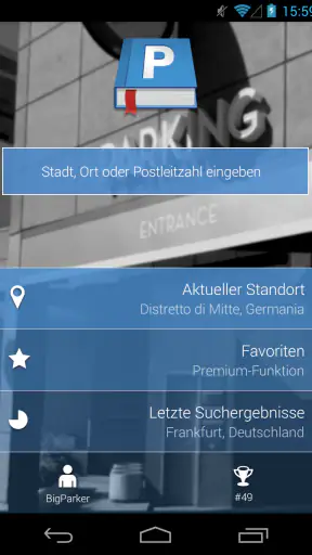 Parkopedia Parken screenshot