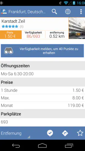 Parkopedia Parken screenshot