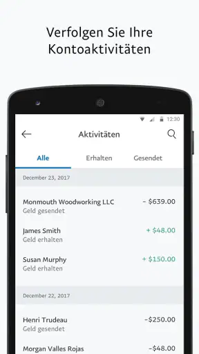 PayPal Business screenshot