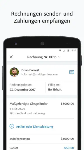 PayPal Business screenshot