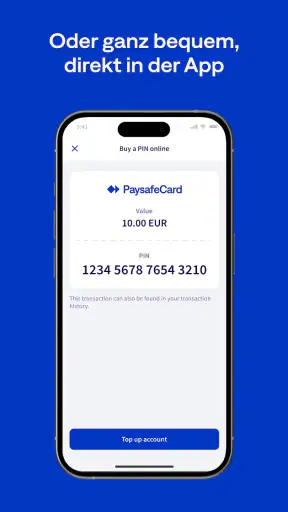 PaysafeCard– Prepaid-Zahlungen screenshot