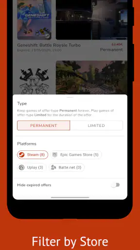 PC Games Radar for Epic Games, screenshot