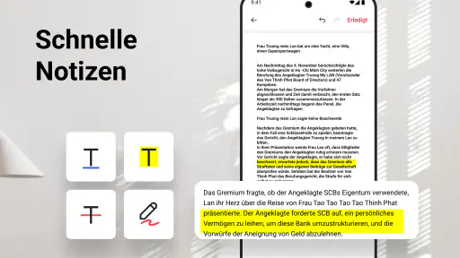 PDF-Anzeige und Bearbeitungs screenshot