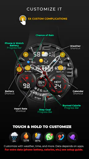 PER32 Ultra Hybrid Watch Face screenshot