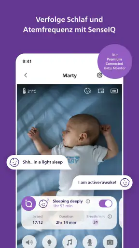 Philips Avent Baby Monitor+ screenshot