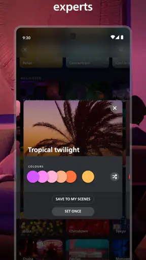 Philips Hue screenshot