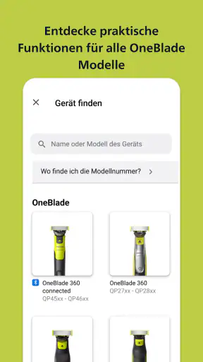 Philips OneBlade (Daily Care) screenshot