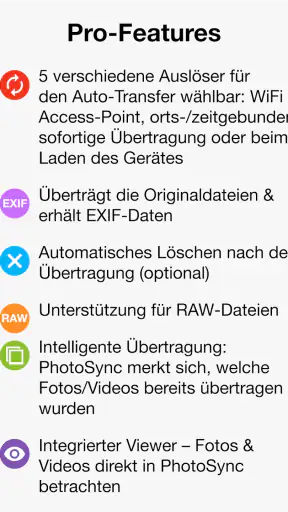 PhotoSync – Fotos übertragen screenshot