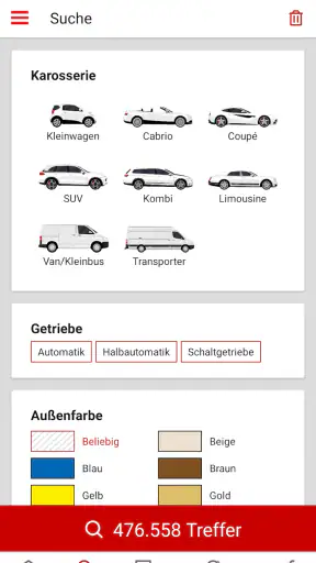 PKW.de - Gebrauchtwagen-Börse screenshot
