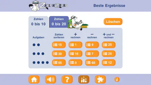 Plus und minus trainieren screenshot