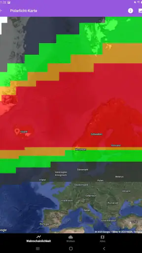 Polarlicht-Vorhersage Pro screenshot