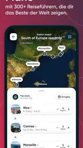 Polarsteps Reisen screenshot