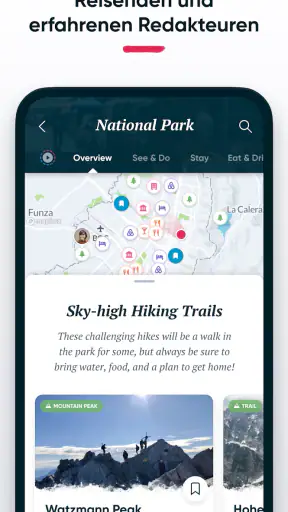 Polarsteps Reisen screenshot