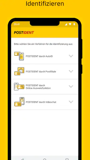 POSTIDENT screenshot