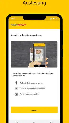 POSTIDENT screenshot