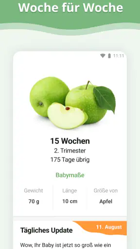 Schwangerschafts-App screenshot
