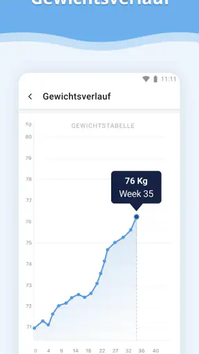 Schwangerschafts-App screenshot