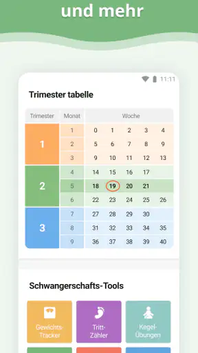 Schwangerschafts-App screenshot