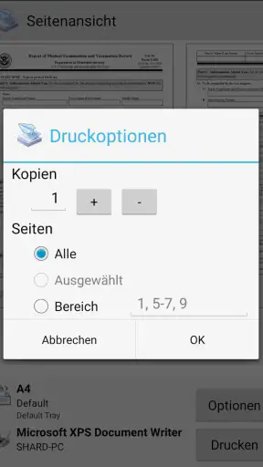 PrinterShare Mobiles Drucken screenshot
